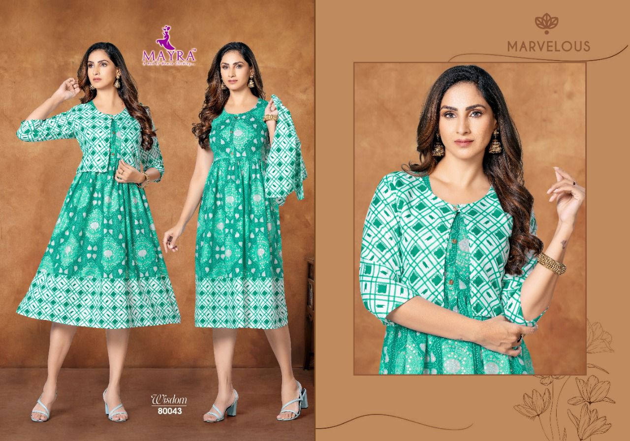 Mayra Wisdom New Fancy Ethnic Wear Printed Kurti Collection